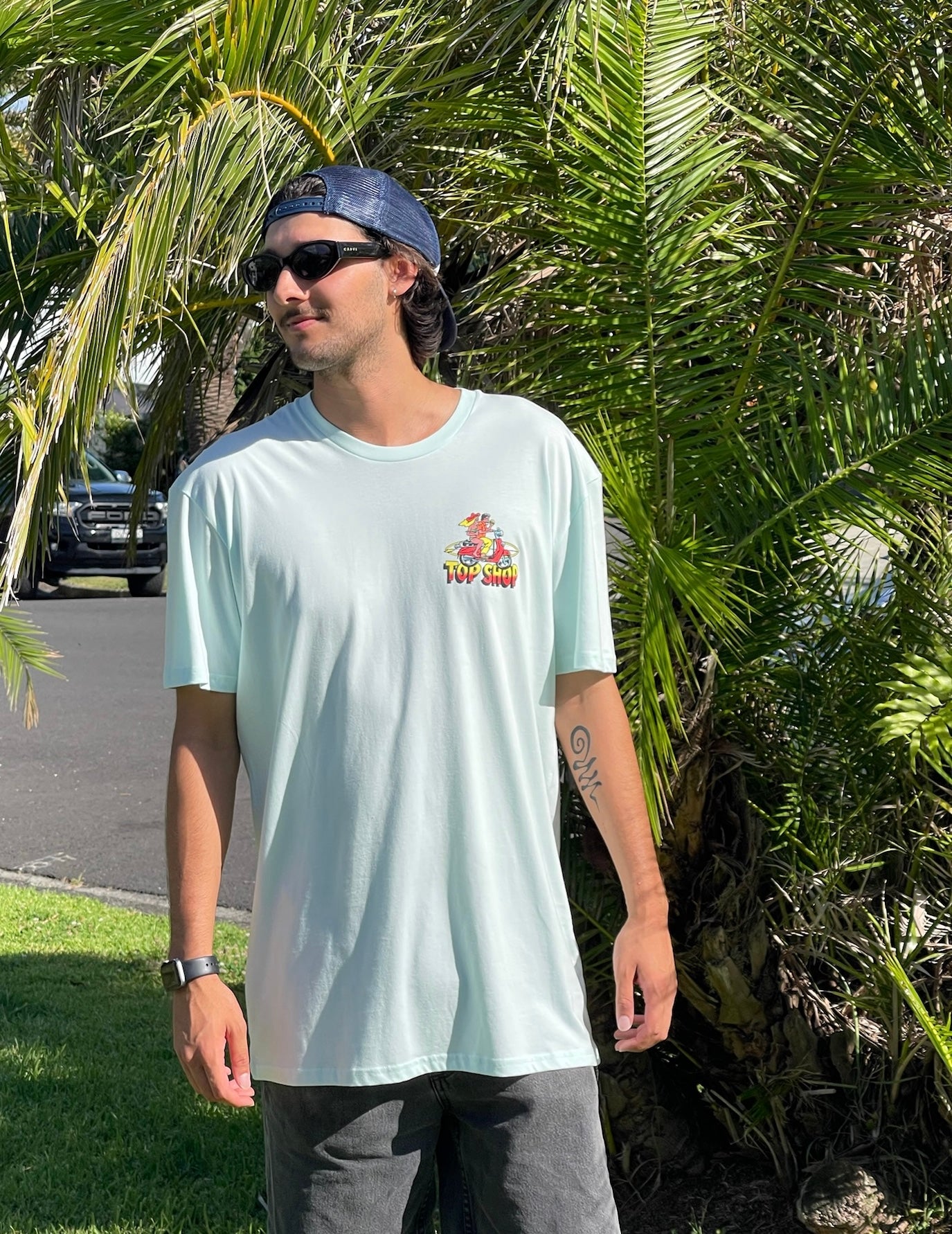 Meet Me Tee - Light Blue