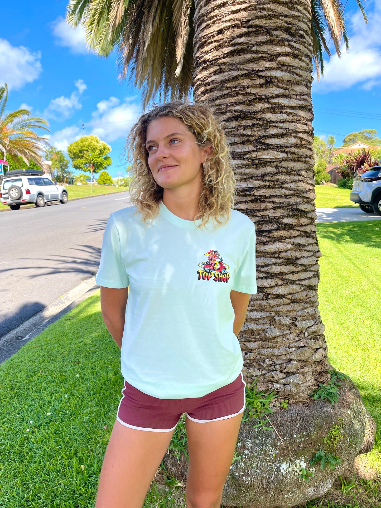 Meet Me Tee - Light Blue